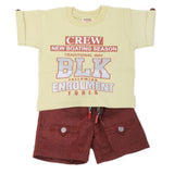 Newborn Boys Half Sleeves Suit - Yellow, Kids, NB Boys Sets And Suits, Chase Value, Chase Value