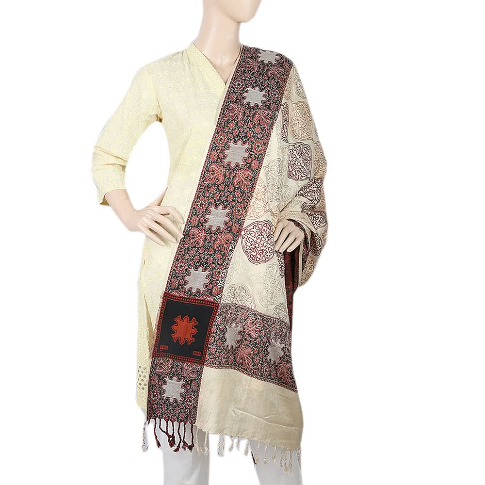 Women's Silki Jaal Shawl - Rust, Women, Shawls And Scarves, Chase Value, Chase Value