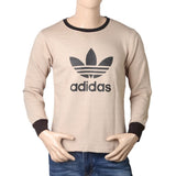 Men's Full Sleeves Printed T-Shirt - Beige, Men, T-Shirts And Polos, Chase Value, Chase Value