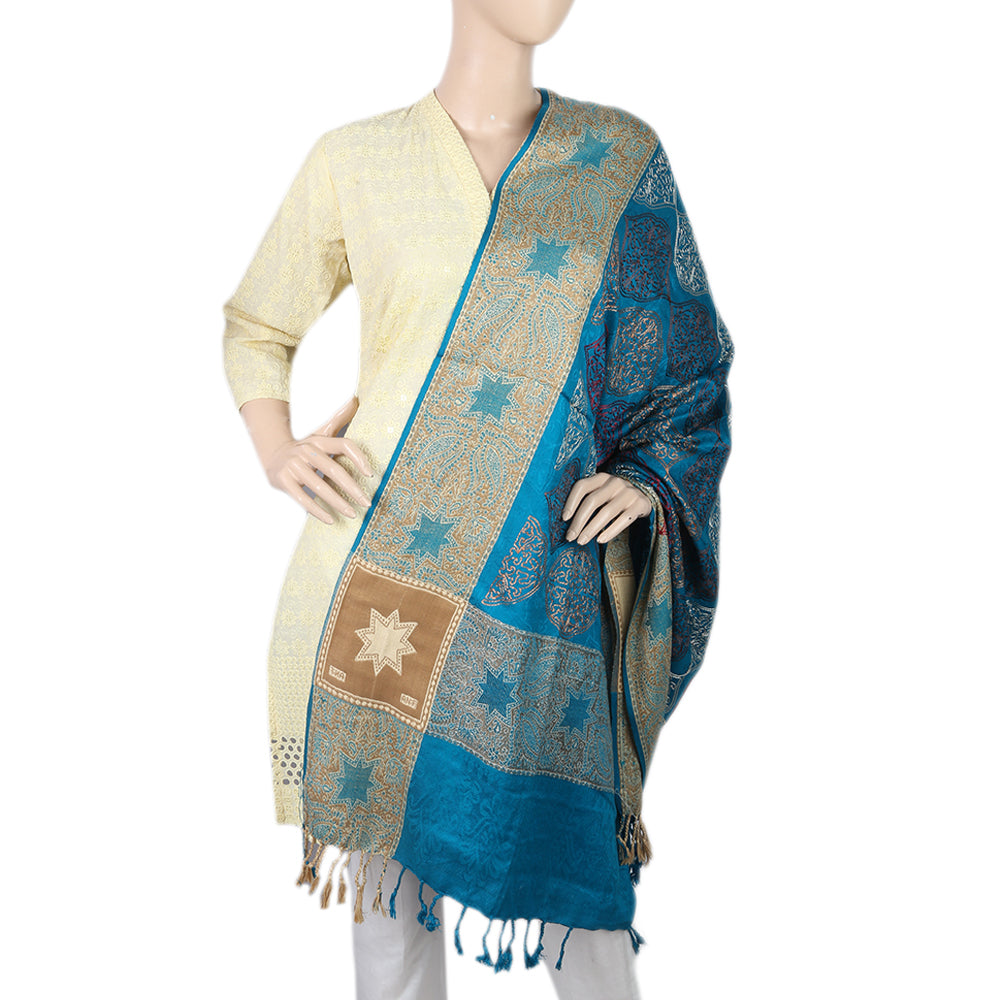 Women's Silki Jaal Shawl - Green, Women, Shawls And Scarves, Chase Value, Chase Value