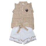 Newborn Girls Half Sleeves Skirt Suit - Yellow, Kids, Newborn Girls Sets And Suits, Chase Value, Chase Value