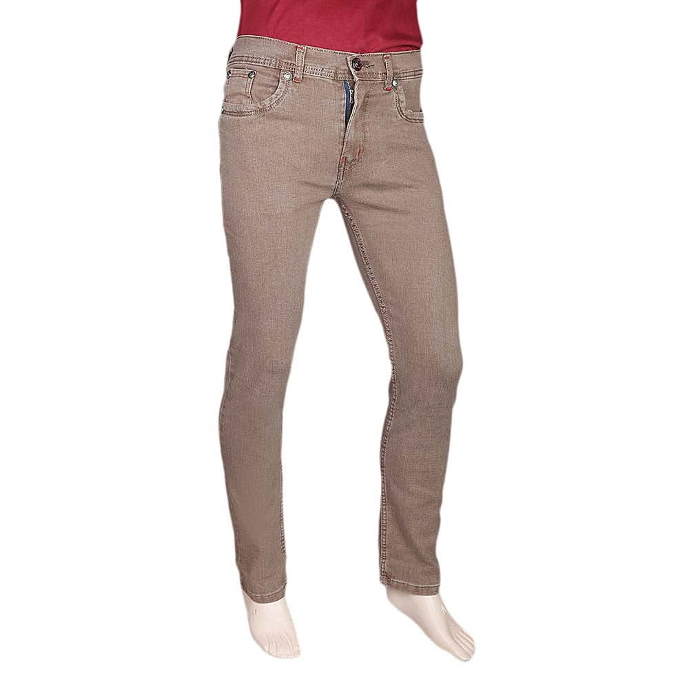 Men's Slim Fit Jeans Pant - Beige, Men, Casual Pants And Jeans, Chase Value, Chase Value