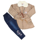 Girls Full Sleeves Pant Suit - Beige, Kids, Girls Sets And Suits, Chase Value, Chase Value