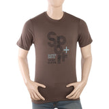 Men's Half Sleeves Printed T-Shirt - Coffee, Men, T-Shirts And Polos, Chase Value, Chase Value