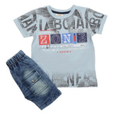 Boys Short Suit - Steel Blue, Kids, Boys Sets And Suits, Chase Value, Chase Value