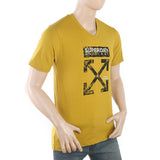 Men's Half Sleeves Printed T-Shirt - Mustard, , Chase Value, Chase Value