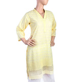 Women's Fancy Chicken Kurti - Yellow, Women, Ready Kurtis, Chase Value, Chase Value