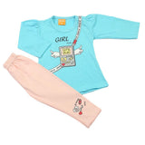 Girls Full Sleeves Suit - Sky Blue, Girls Suits, Chase Value, Chase Value