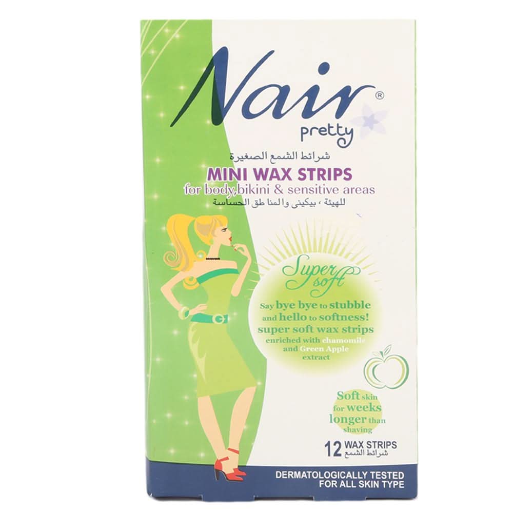Nair Mini Wax Strips - Green Apple, Beauty & Personal Care, Hair Removal, Chase Value, Chase Value