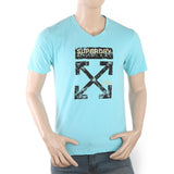 Men's Half Sleeves Printed T-Shirt - Blue, Men, T-Shirts And Polos, Chase Value, Chase Value