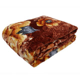 Single Bed Blanket Moro King 2 Ply - Dark Brown, Home & Lifestyle, Blanket, Moro, Chase Value