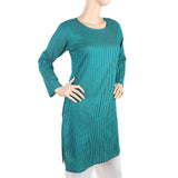 Women's Plain Kurti - Green, Women, Ready Kurtis, Chase Value, Chase Value