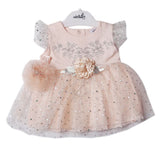 Newborn Girls Frock - Peach, Newborn Girls Frocks, Chase Value, Chase Value