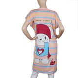 Women's Night Long T Shirt - Pink, Women, Night Suit, Chase Value, Chase Value