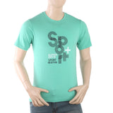 Men's Half Sleeves Printed T-Shirt - Green, Men, T-Shirts And Polos, Chase Value, Chase Value