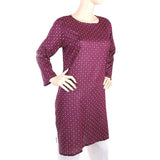 Women's Plain Kurti - Purple, Women, Ready Kurtis, Chase Value, Chase Value