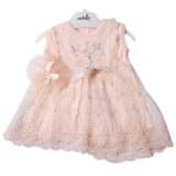 Newborn Girls Frock - Peach, Newborn Girls Frocks, Chase Value, Chase Value