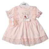 Newborn Girls Frock - Peach, Newborn Girls Frocks, Chase Value, Chase Value