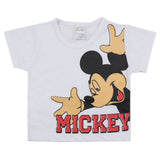 Newborn Boys Half Sleeves T-Shirt - White, Kids, Newborn Boys Shirts And T-Shirts, Chase Value, Chase Value