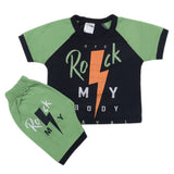 Newborn Boys Half Sleevs Suit - Green, Kids, Newborn Boys Sets And Suits, Chase Value, Chase Value