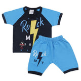 Newborn Boys Half Sleevs Suit - Blue, Kids, Newborn Boys Sets And Suits, Chase Value, Chase Value