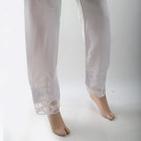 Women's Trouser With Bottom Lace - White, Women, Pants & Tights, Chase Value, Chase Value