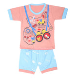 Boys Half Sleeves Suits Sml 9099 - Peach, Kids, Boys Sets And Suits, Chase Value, Chase Value