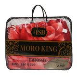 Single Bed Blanket Moro King 2 Ply - Red, Home & Lifestyle, Blanket, Moro, Chase Value