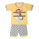Boys Half Sleeves Suits Sml 9103 - Mustard, Kids, Boys Sets And Suits, Chase Value, Chase Value