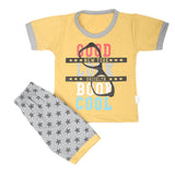Boys Half Sleeves Suits Sml 9103 - Mustard, Kids, Boys Sets And Suits, Chase Value, Chase Value