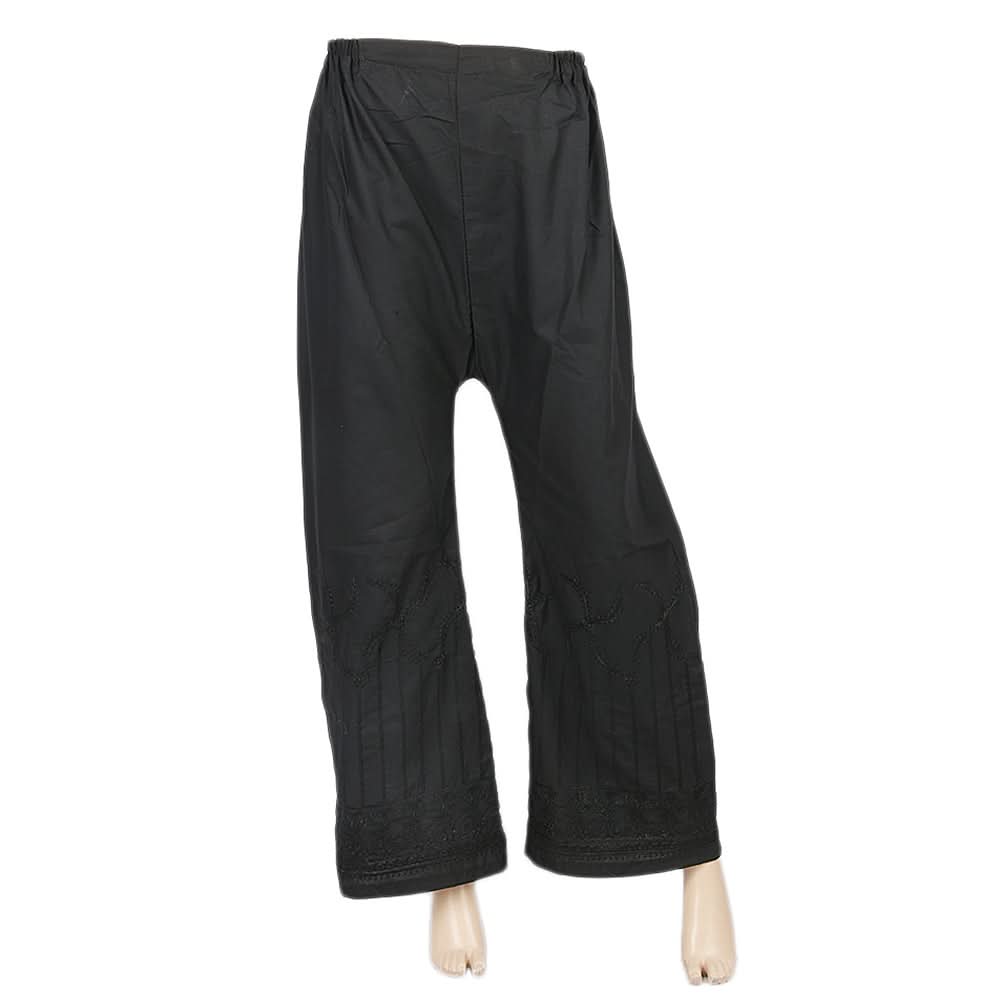 Women's Embroidered Bell Bottom Trouser - Black, Women, Pants & Tights, Chase Value, Chase Value