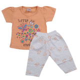 Newborn Girls Half Sleeves Suits - Peach, Kids, Newborn Girls Sets And Suits, Chase Value, Chase Value