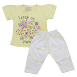 Newborn Girls Half Sleeves Suits - Yellow, Kids, Newborn Girls Sets And Suits, Chase Value, Chase Value