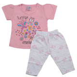 Newborn Girls Half Sleeves Suits - Pink, Kids, Newborn Girls Sets And Suits, Chase Value, Chase Value