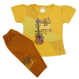 Newborn Girls Half Sleeves Suits - Mustard, Kids, Newborn Girls Sets And Suits, Chase Value, Chase Value