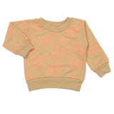 Newborn Girls Full Sleeves T-shirt - Beige, Newborn Girls T-Shirts, Chase Value, Chase Value