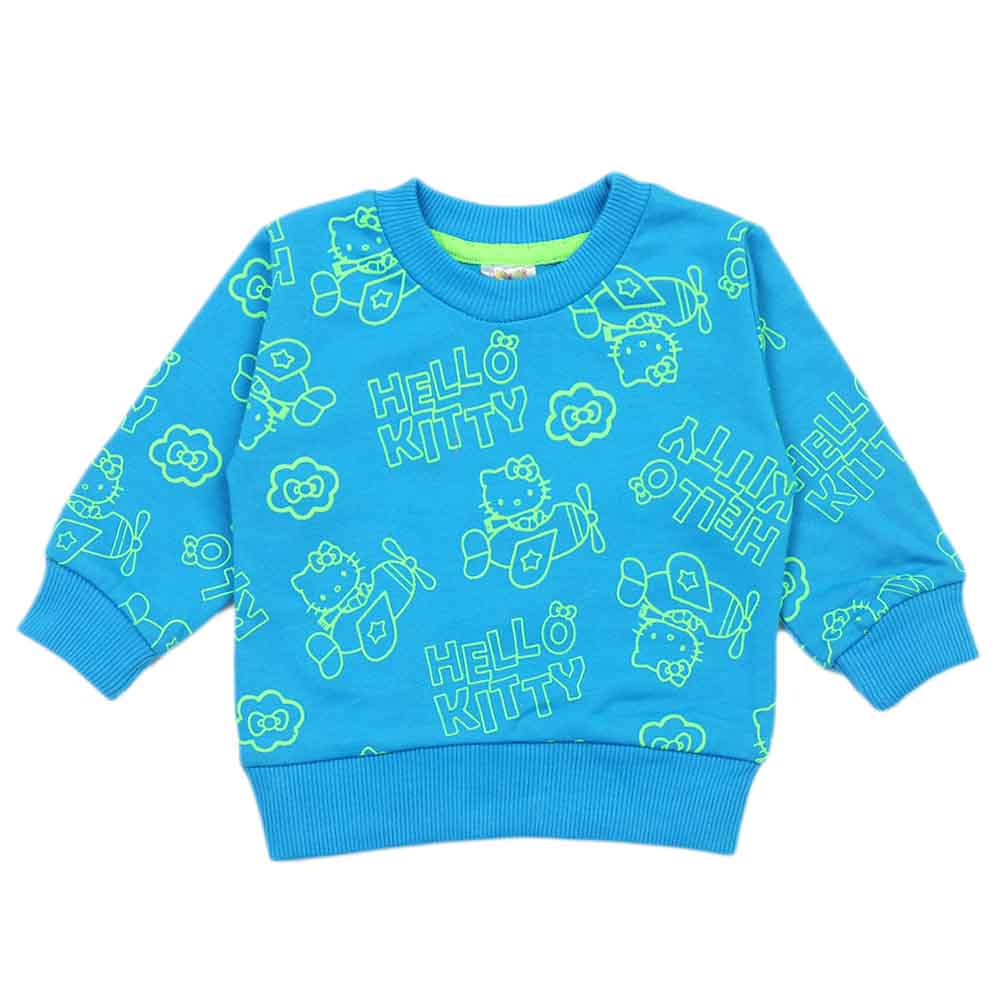 Newborn Girls Full Sleeves T-shirt - Blue, Newborn Girls T-Shirts, Chase Value, Chase Value