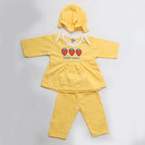 Newborn Girls Full Sleeves Suit - Yellow, Kids, NB Girls Sets And Suits, Chase Value, Chase Value