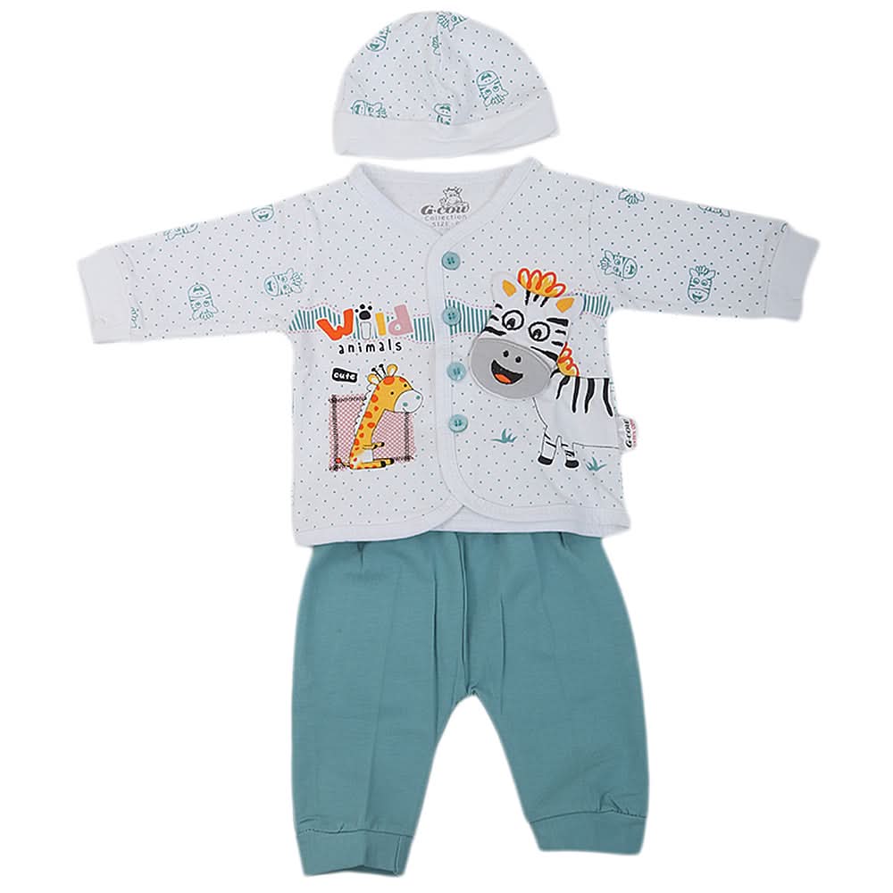 Newborn Boys Full Sleeves Suit - Sea-Green, Kids, NB Boys Sets And Suits, Chase Value, Chase Value