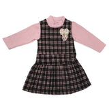 Girls 2Pc Frock M03-1 - Tea Pink, Kids, Girls Frocks, Chase Value, Chase Value