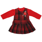 Newborn Girls 2 Piece Frock - Red, Kids, NB Girls Frocks, Chase Value, Chase Value