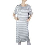 Women's Night Long T Shirt - Grey, Women, Night Suit, Chase Value, Chase Value