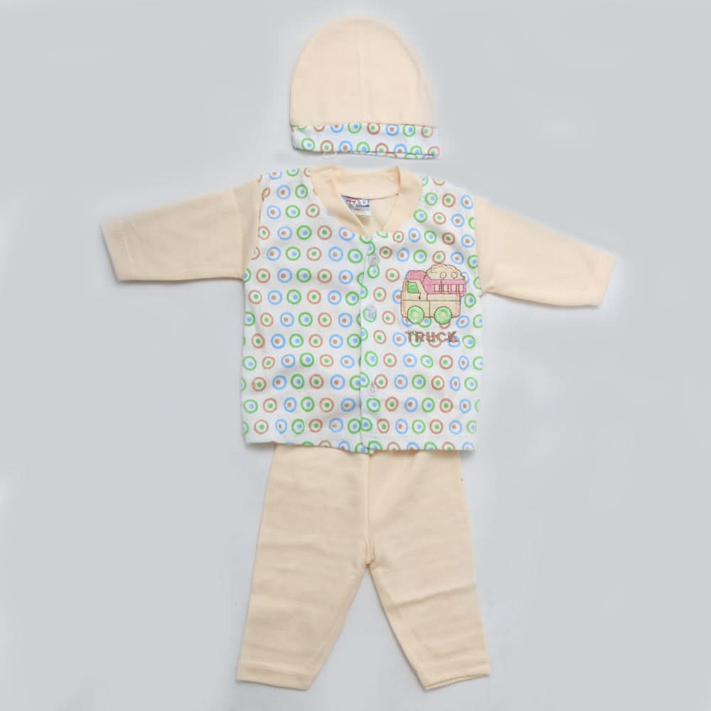 Newborn Boys Full Sleeves Suit - Beige, Kids, NB Boys Sets And Suits, Chase Value, Chase Value