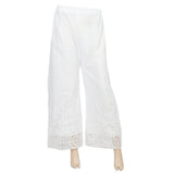 Women's Embroidered Bell Bottom Trouser - White, Women, Pants & Tights, Chase Value, Chase Value