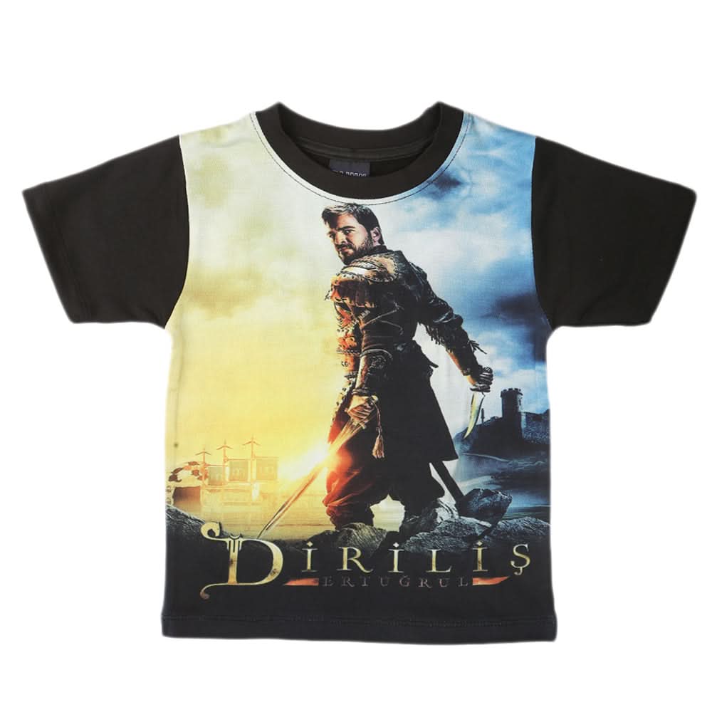 Boys Ertugrul Ghazi T-Shirt - Black, Kids, Boys T-Shirts, Chase Value, Chase Value