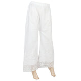 Women's Embroidered Bell Bottom Trouser - White, Women, Pants & Tights, Chase Value, Chase Value