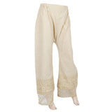 Women's Embroidered Bell Bottom Trouser - Beige, Women, Pants & Tights, Chase Value, Chase Value