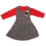 Girls 2Pc Frock - Red, Kids, Girls Frocks, Chase Value, Chase Value