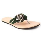 Women's Slipper (606) - Green, Women, Slippers, Chase Value, Chase Value