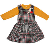 Girls 2Pc Frock - Mustard, Kids, Girls Frocks, Chase Value, Chase Value